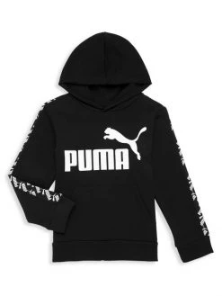 Puma Boy's Fleece Logo Hoodie For Kids