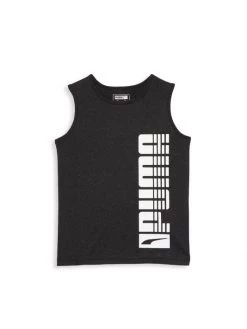 Puma Little Boy’s Rebel Pack Heathered Performance Muscle Tank T-Shirt For Kids