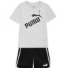 Puma Little Boy's 2-Piece T-Shirt And Shorts Set For Kids Light Heather Grey 1 Puma Little Boy's 2-Piece T-Shirt And Shorts Set For Kids Light Heather Grey -Sophia Webster Shoes Shop unnamed file 548