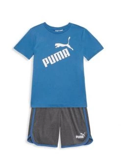 Puma Little Boy's 2-Piece T-Shirt And Shorts Set For Kids Light Heather Grey -Sophia Webster Shoes Shop unnamed file 551