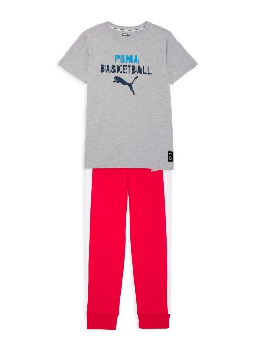 Puma Boy's Classics Pack Jogger Sweatpants For Kids Black 4 Puma Boy's Classics Pack Jogger Sweatpants For Kids Black - Image 2