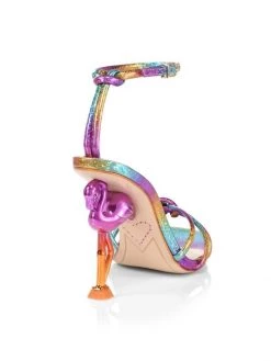 Sophia Webster Flo Flamingo-Heel Rainbow Metallic Leather Sandals -Sophia Webster Shoes Shop unnamed file 609