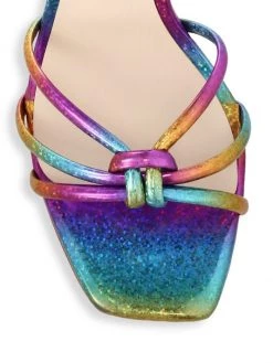 Sophia Webster Flo Flamingo-Heel Rainbow Metallic Leather Sandals -Sophia Webster Shoes Shop unnamed file 610