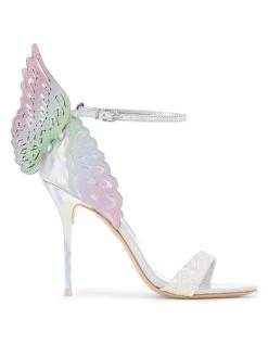 Sophia Webster Evangeline Iridescent Leather Sandals