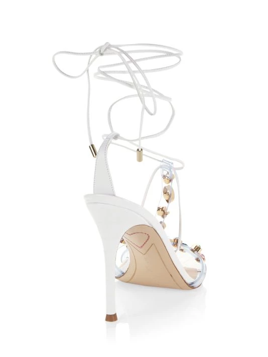 Sophia Webster Camille 100 Croc-Embossed Crystal-Embellished Ankle-Wrap Sandals 5 Sophia Webster Camille 100 Croc-Embossed Crystal-Embellished Ankle-Wrap Sandals - Image 3