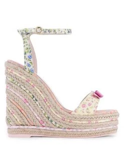 Sophia Webster X LoveShackFancy Lucita Espadrille Wedge Sandals