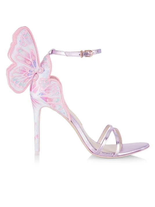 Sophia Webster Chiara Butterfly Embroidered Ankle-Strap Sandals 3 Sophia Webster Chiara Butterfly Embroidered Ankle-Strap Sandals