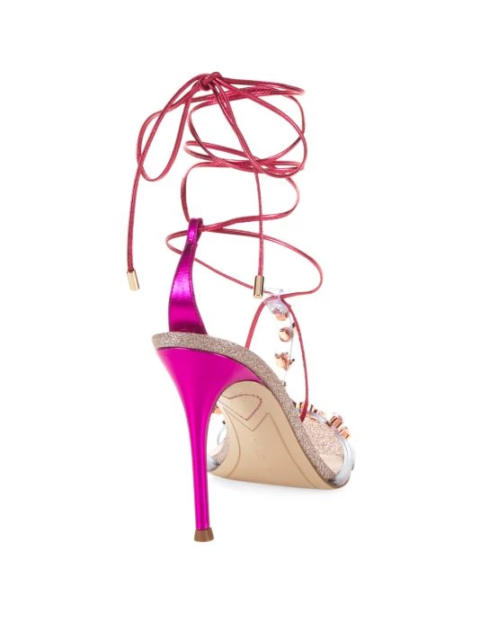 Sophia Webster Camille 100 Glitter Crystal-Embellished Ankle-Wrap Sandals 5 Sophia Webster Camille 100 Glitter Crystal-Embellished Ankle-Wrap Sandals - Image 3