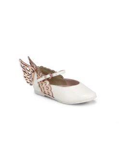 Sophia Webster Little Girl's & Girl's Evangeline Metallic Ballet Slippers For Kids