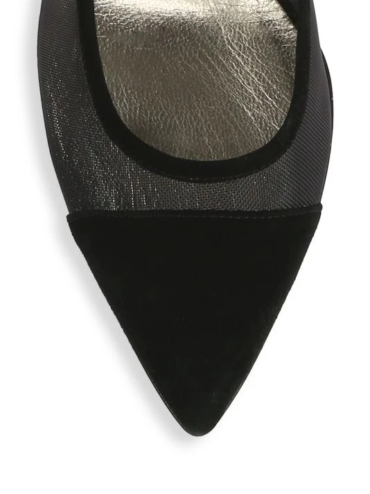 Sophia Webster Jasmine Embellished-Heel Suede & Mesh Pumps 6 Sophia Webster Jasmine Embellished-Heel Suede & Mesh Pumps - Image 4