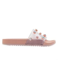 Sophia Webster Dina Embellished PVC Slides