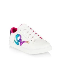 Sophia Webster Little Girl's Glitter Accented Sneakers For Kids