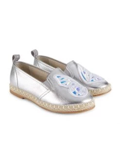 Sophia Webster Little Girl's & Girl's Metallic Butterfly Leather Slip-Ons For Kids