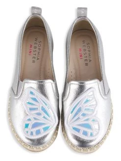 Sophia Webster Little Girl's & Girl's Metallic Butterfly Leather Slip-Ons For Kids -Sophia Webster Shoes Shop unnamed file 921